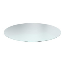 Mesa de comedor de cristal, vidrio redondo teñido claro / manchado para la decoración